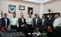 قدردانی سرپرست دانشگاه علوم پزشکی از کارکنان خدوم نیروی انتظامی شهرستان رفسنجان