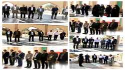 به مناسبت گرامیداشت هفته دفاع مقدس صورت گرفت؛   غبارروبی و عطر افشانی گلزار شهدای رفسنجان