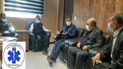 جلسه هماهنگی تحویل پایگاه جدیدالاحداث اورژانس ۱۱۵ راویز 