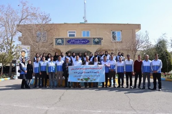 برگزاری مانور به مناسبت آغاز برنامه سلامت نوروزی و ماه مبارک رمضان 